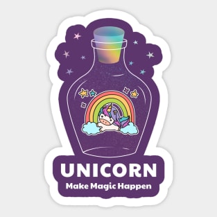 Unicorn - Make Magic Happen Sticker